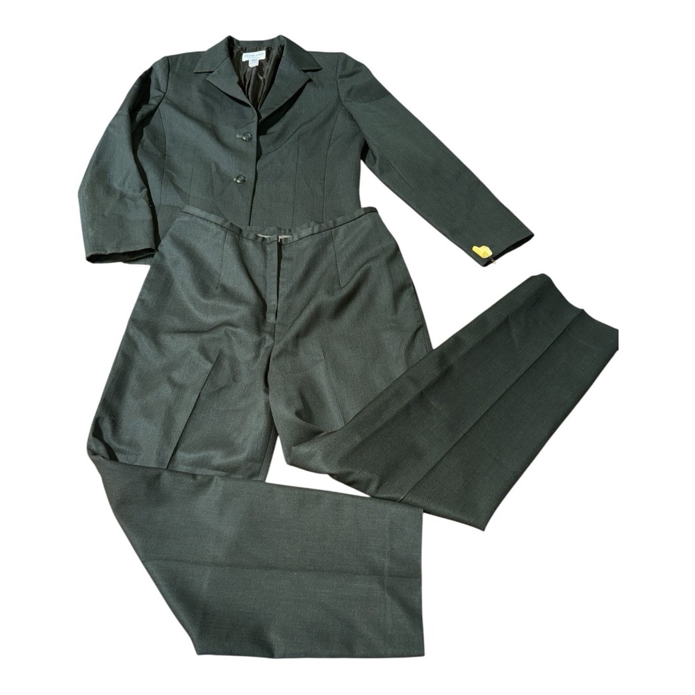 Vintage Pendleton 100% Virgin Wool Olive Suit Jacket & Pants Sz 12